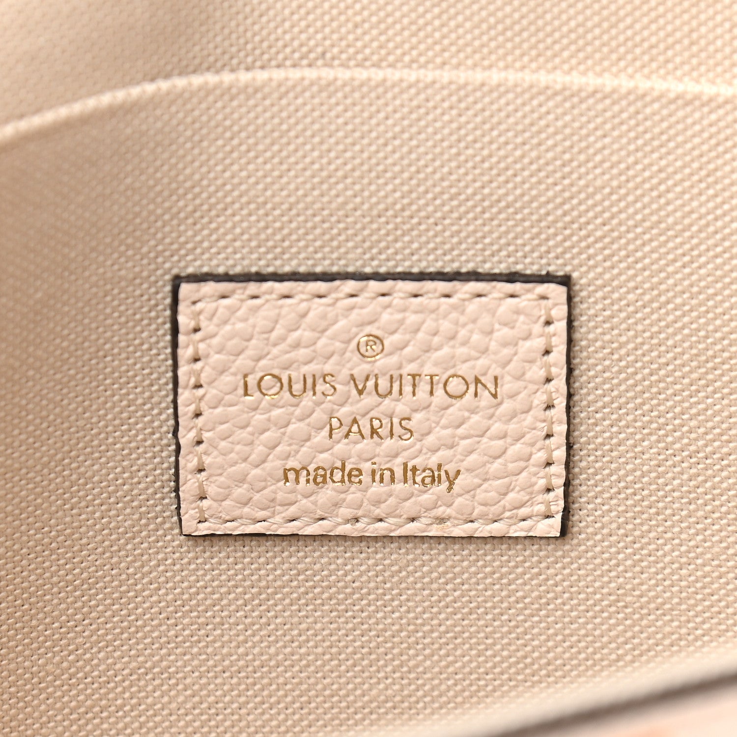 Louis Vuitton Empreinte Monogram Giant By The Pool Felicie Pochette Chain Wallet Cream Saffron 6 of 9