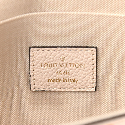 Louis Vuitton Empreinte Monogram Giant By The Pool Felicie Pochette Chain Wallet Cream Saffron 6 of 9