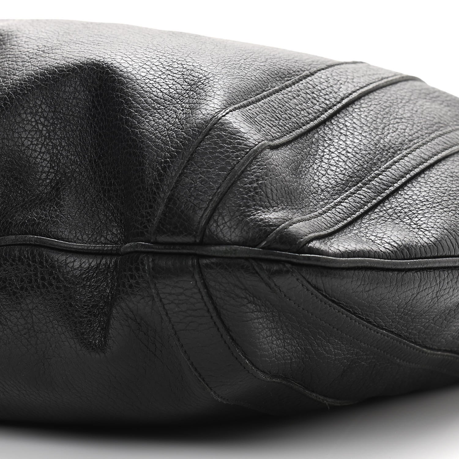 Gucci Pebbled Calfskin Medium Abbey Convertible Tote Black 9 of 16