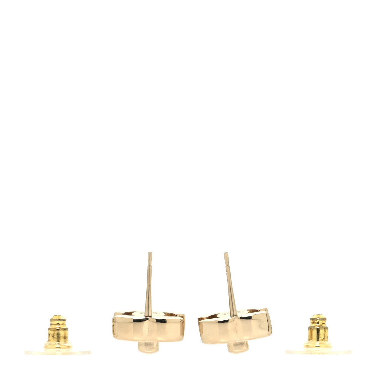 Chanel Metal Logo CC Turnlock Earrings Gold 4 of 5