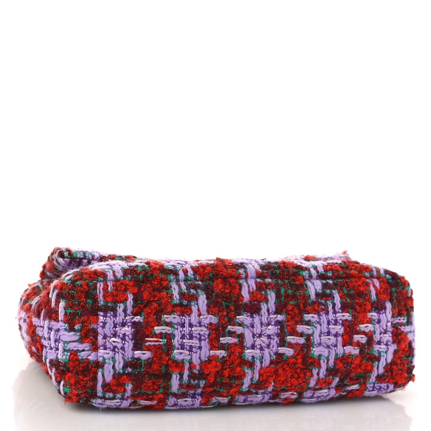 Tweed Quilted Large Chanel 19 Flap Red Purple Green