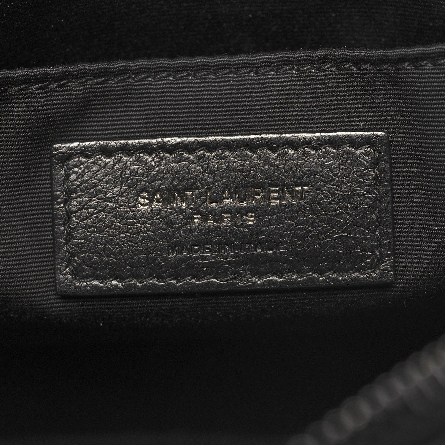 Saint Laurent Calfskin Matelasse Monogram Monochrome Lou Camera Bag Black 6 of 12