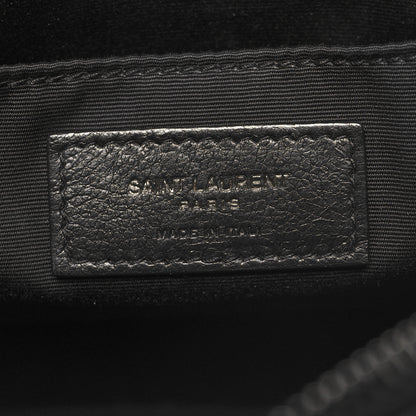 Saint Laurent Calfskin Matelasse Monogram Monochrome Lou Camera Bag Black 6 of 12