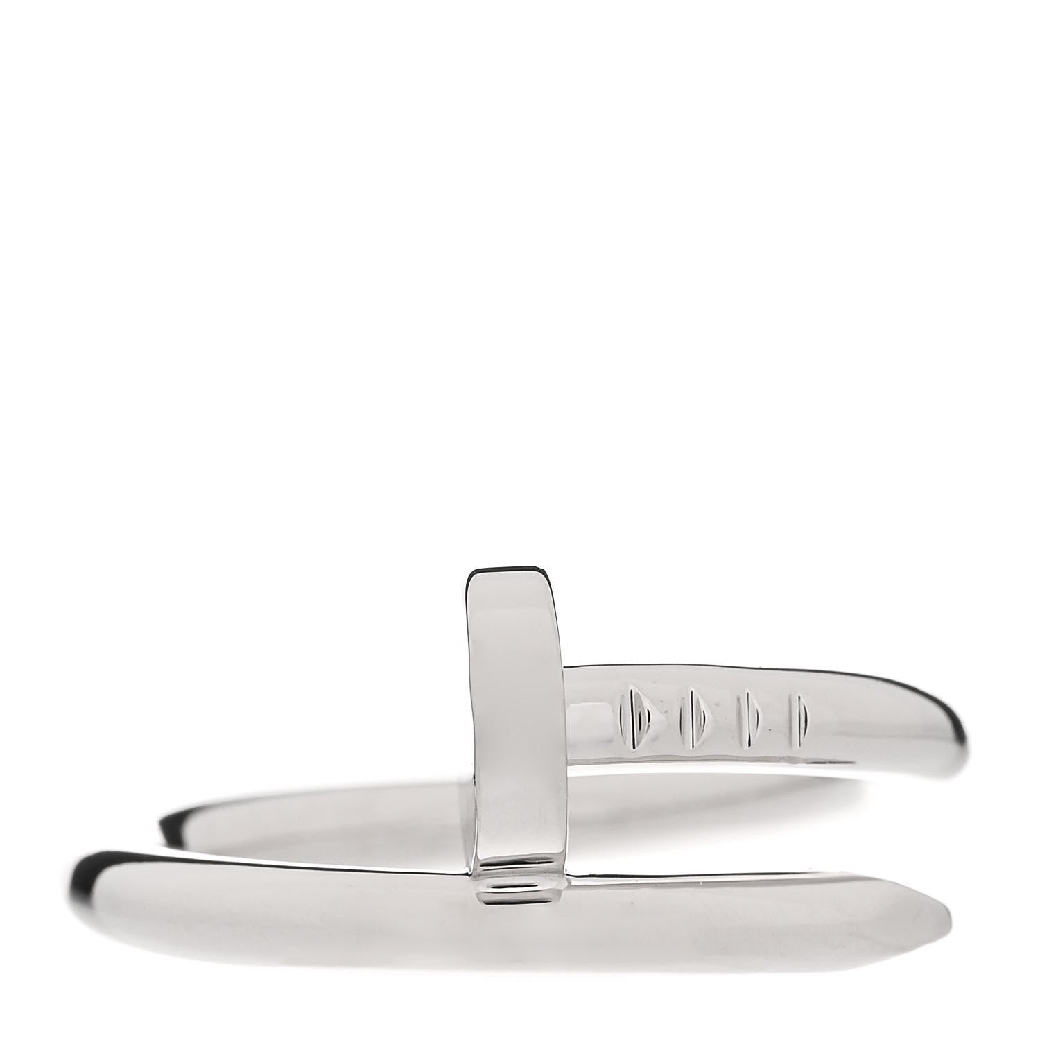 Cartier 18K White Gold Juste Un Clou Ring 53 6.5 1 of 8