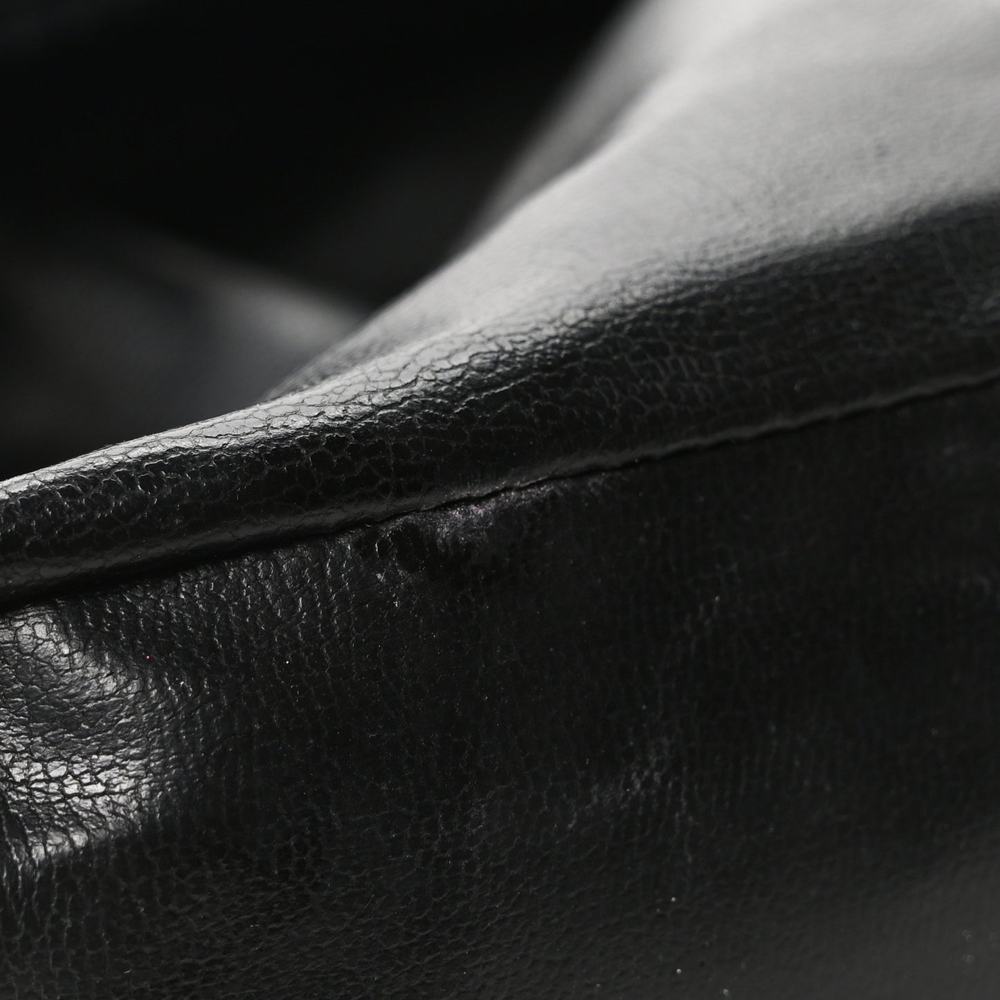 Lambskin CC Drawstring Shoulder Bag Black