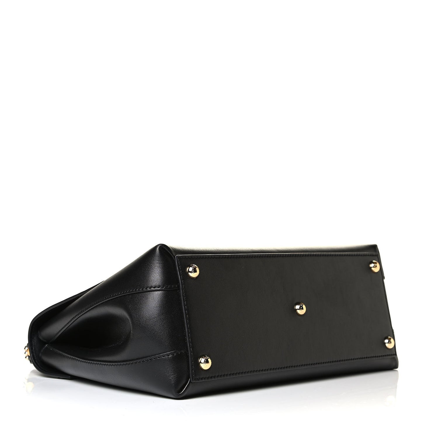 Calfskin Lucia Small Satchel Black