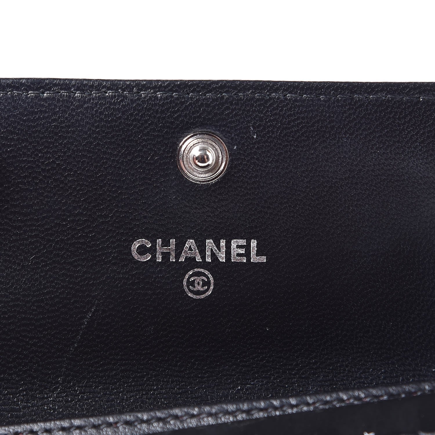 Chanel Lambskin Quilted Flap Card Holder Black 7 of 9