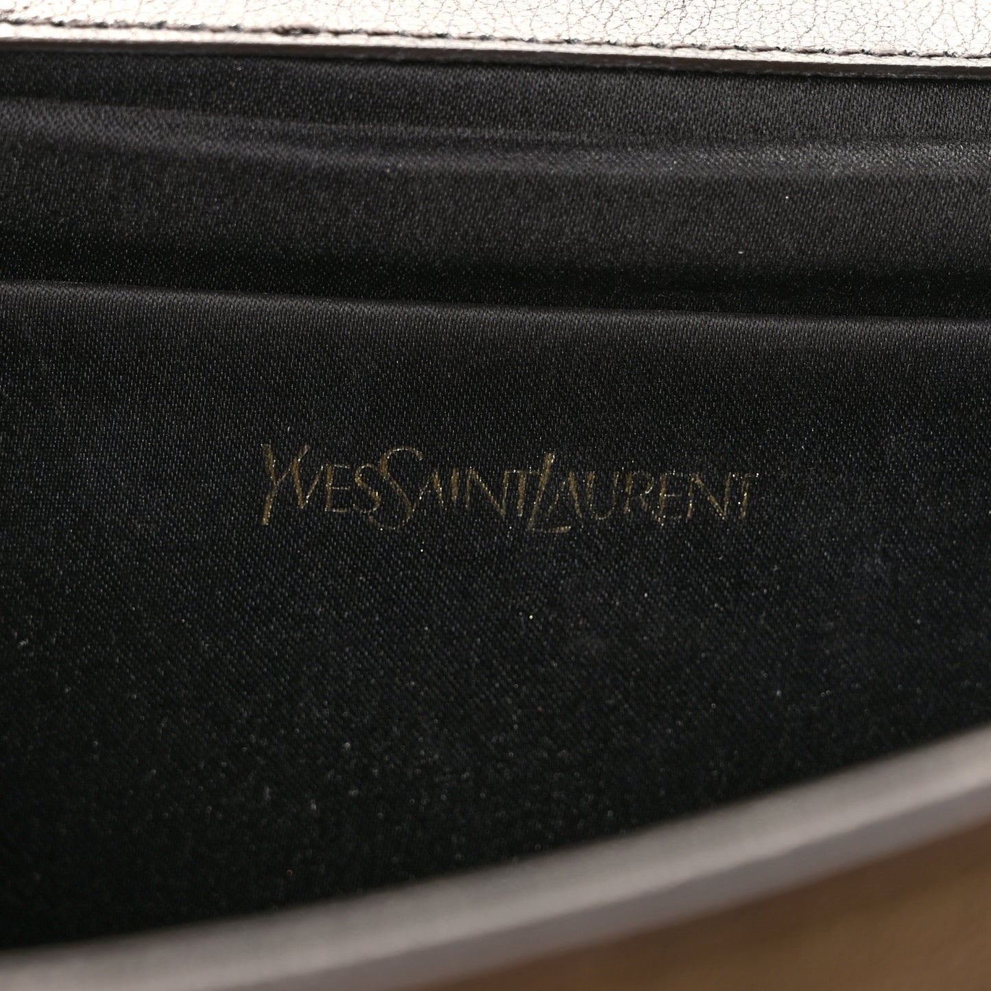 Metallic Calfskin Monogram Belle de Jour Chain Clutch Gold