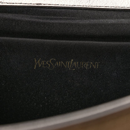 Saint Laurent Metallic Calfskin Monogram Belle de Jour Chain Clutch Gold 6 of 8