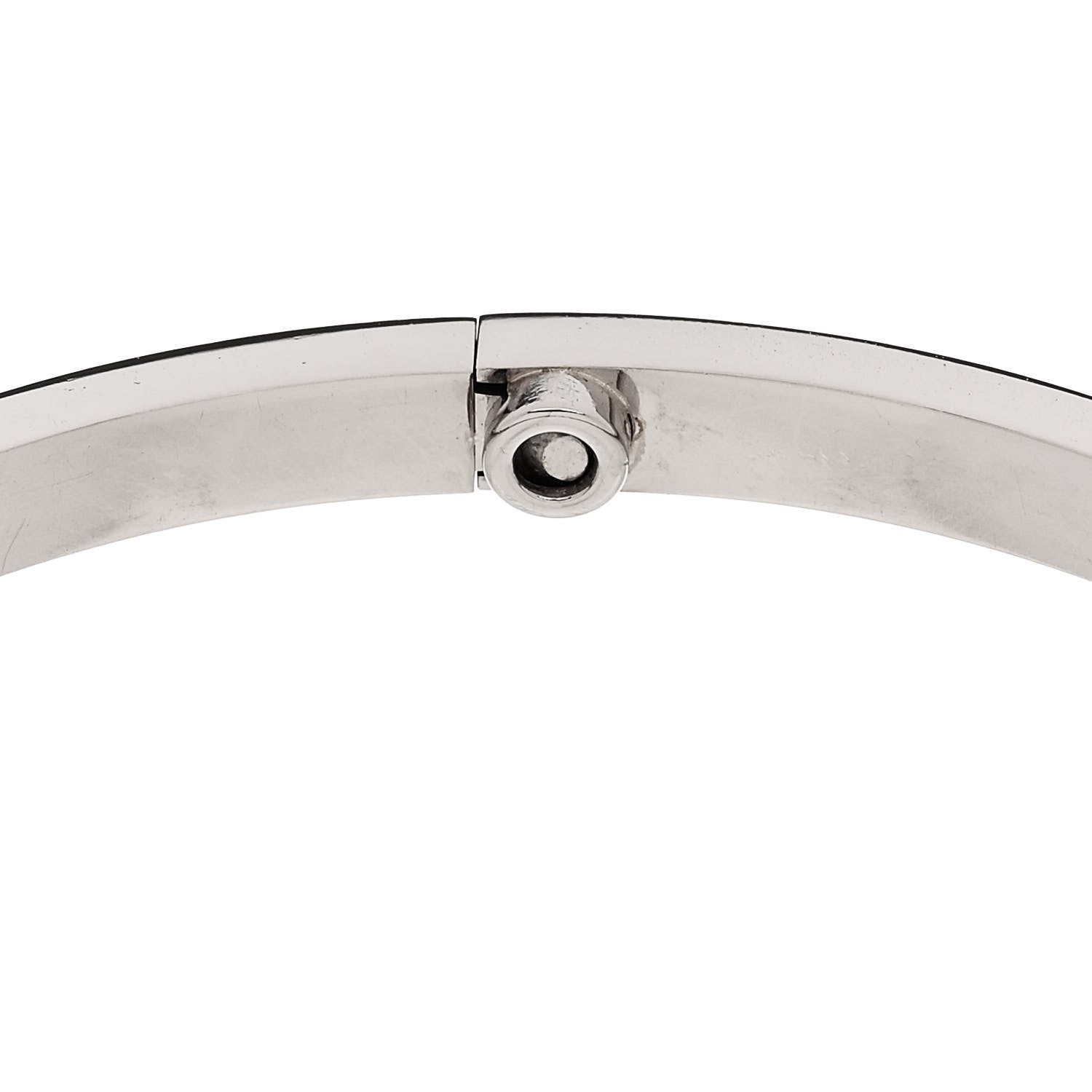 Cartier 18K White Gold Small LOVE Bracelet 18 7 of 8