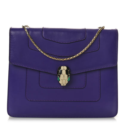 Bulgari Calfskin Serpenti Forever Crossbody Bag Amethyst 2 of 12