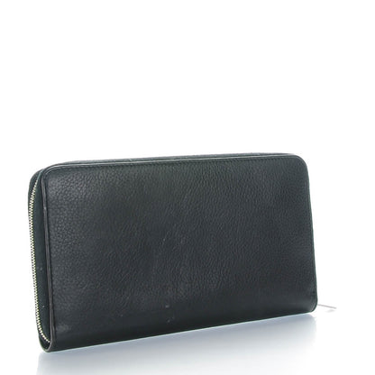 Celine Calfskin Large Zip Around Multifunction Wallet Black Citron 3 of 8