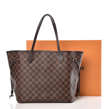 Louis Vuitton Damier Ebene Neo Neverfull MM Rose Ballerine 14 of 14