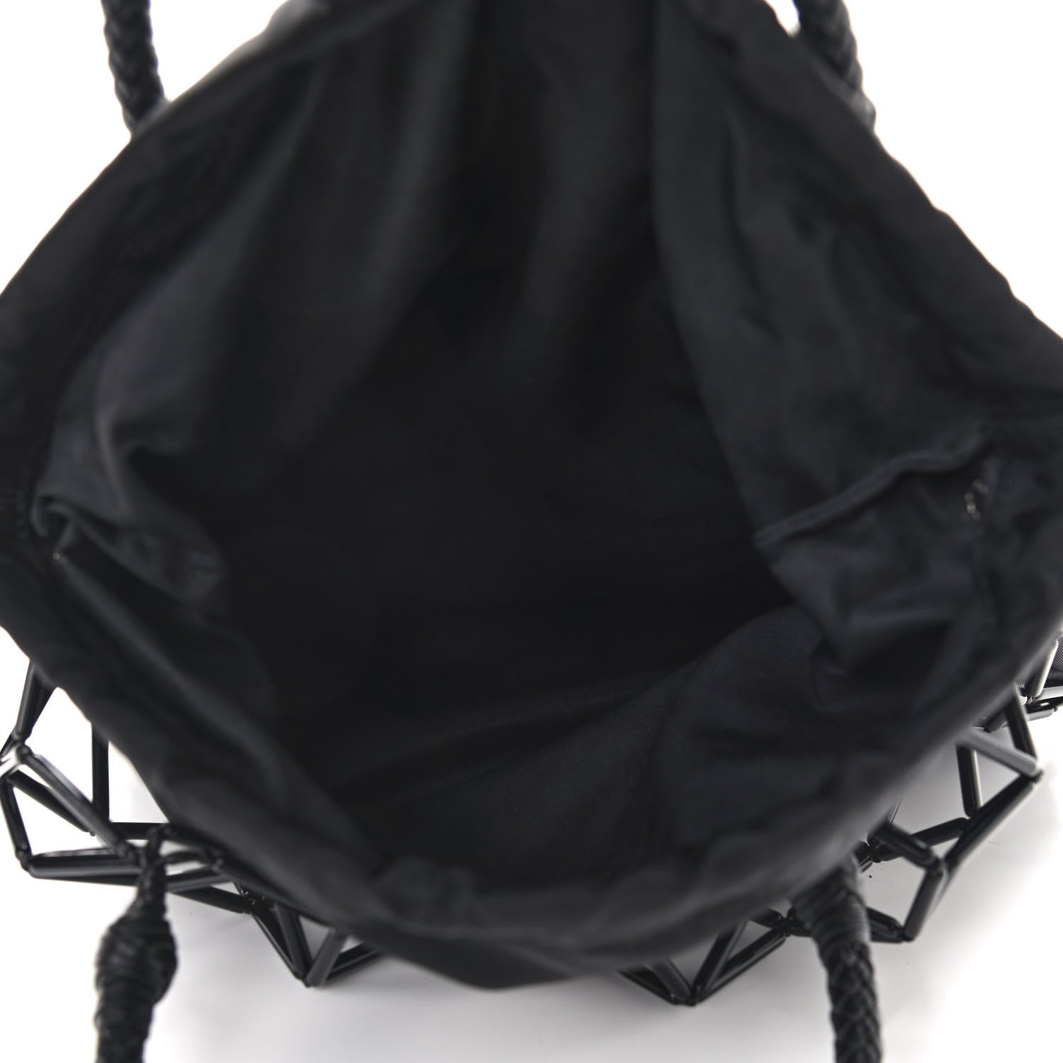 Prada Satin Net Chain Bag Black 7 of 7