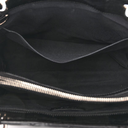 Chanel Patent Quilted Grand Shopping Tote GST Black 6 of 11