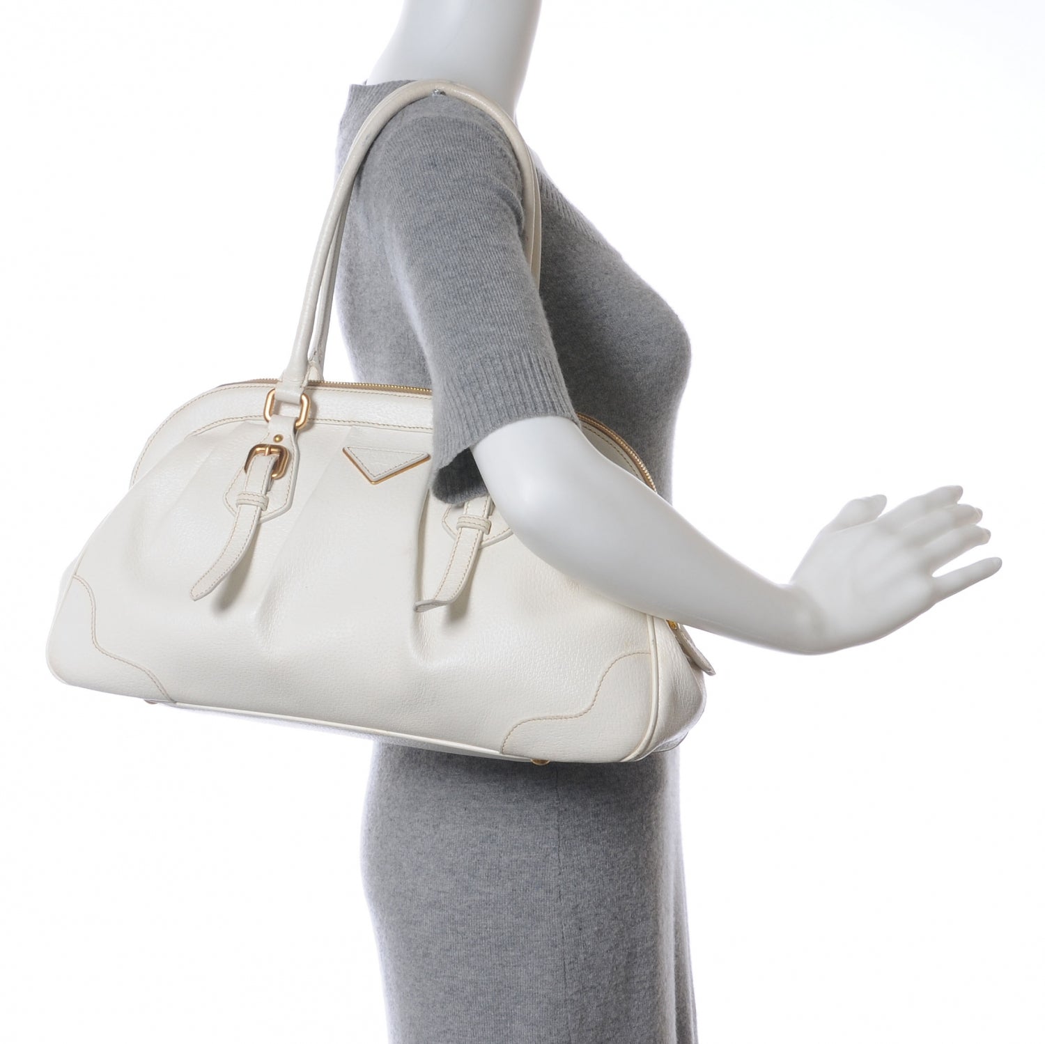 Prada Cinghiale Frame Bag White 2 of 6