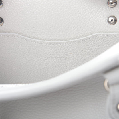Balenciaga Grained Calfskin Neo Classic Silver Hardware Mini City White 9 of 9