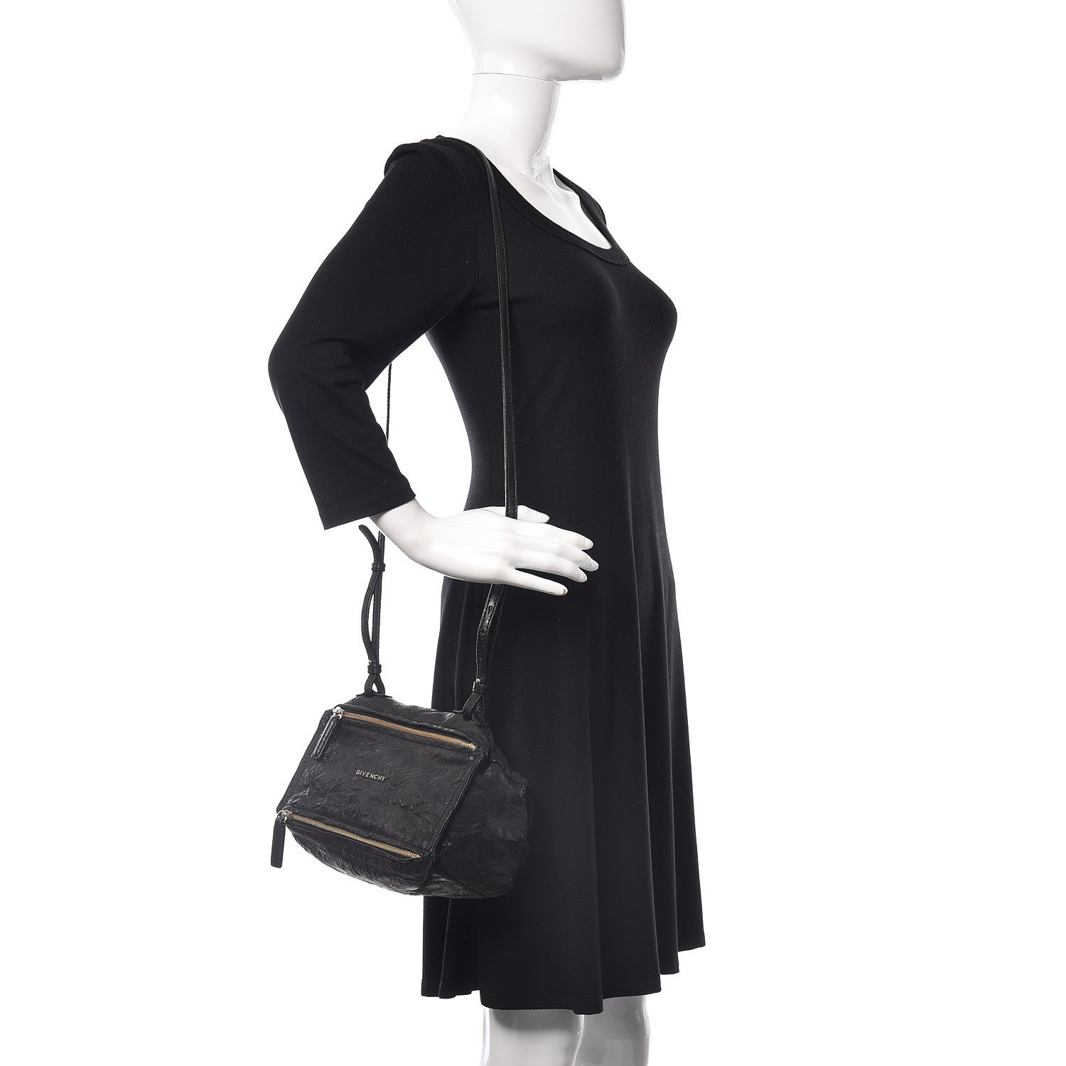 Givenchy Tumbled Sheepskin Mini Pandora Black 2 of 17