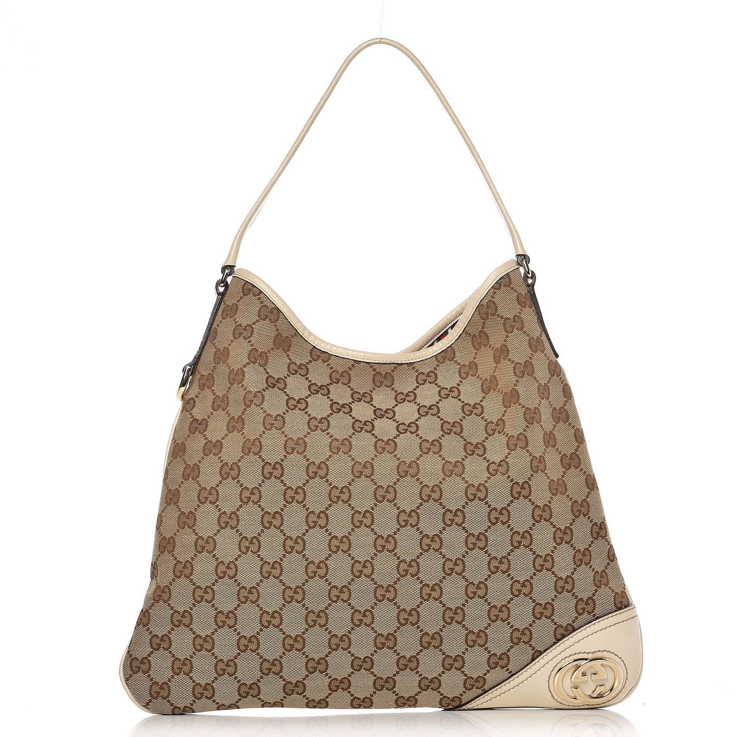 Monogram Medium New Britt Hobo Off White