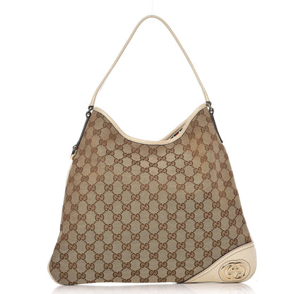 Gucci Monogram Medium New Britt Hobo Off White 1 of 10