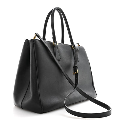 Prada Saffiano Lux Large Galleria Double Zip Tote Black 3 of 16