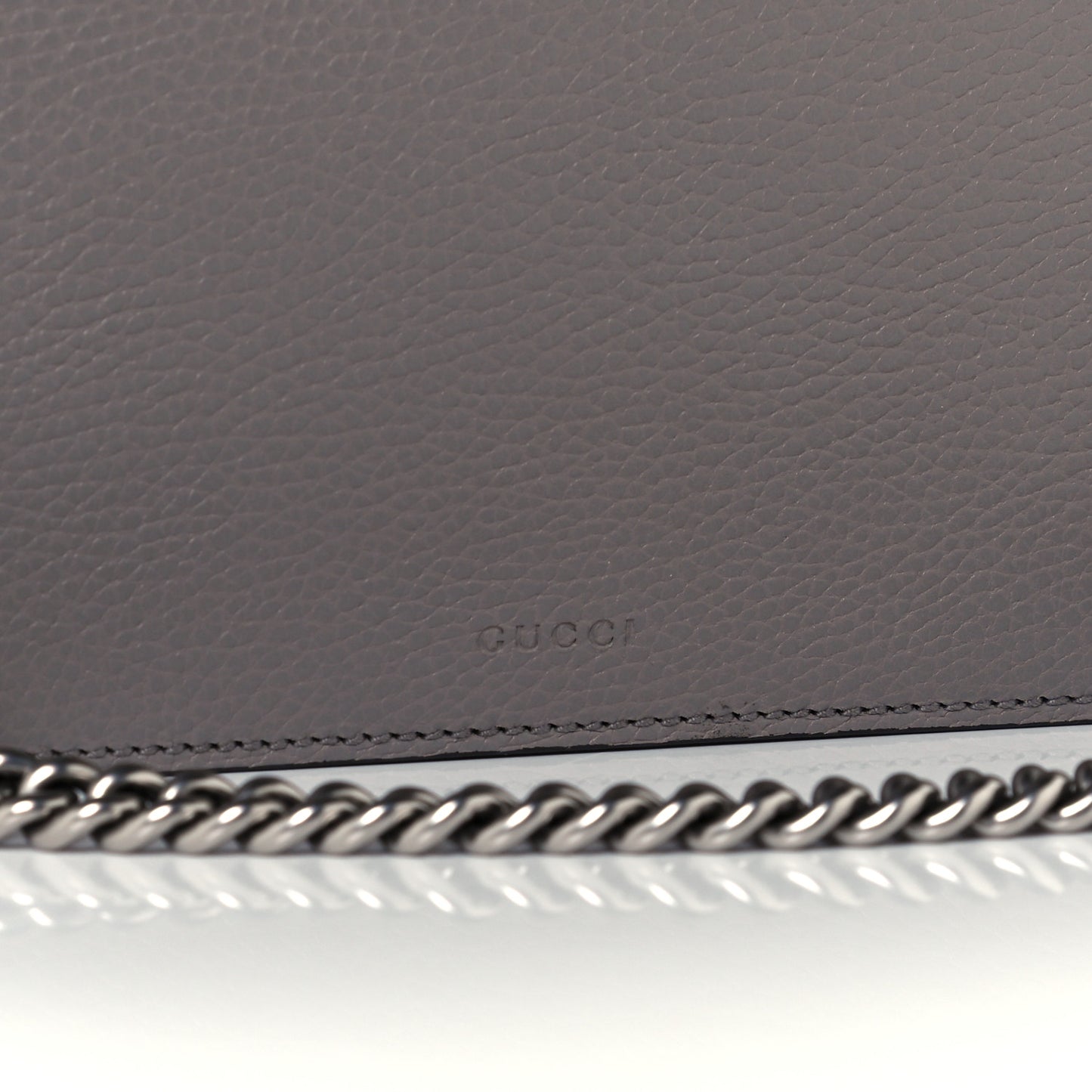Dollar Calfskin Crystal Medium Dionysus Shoulder Bag Dusty Grey Black Diamond