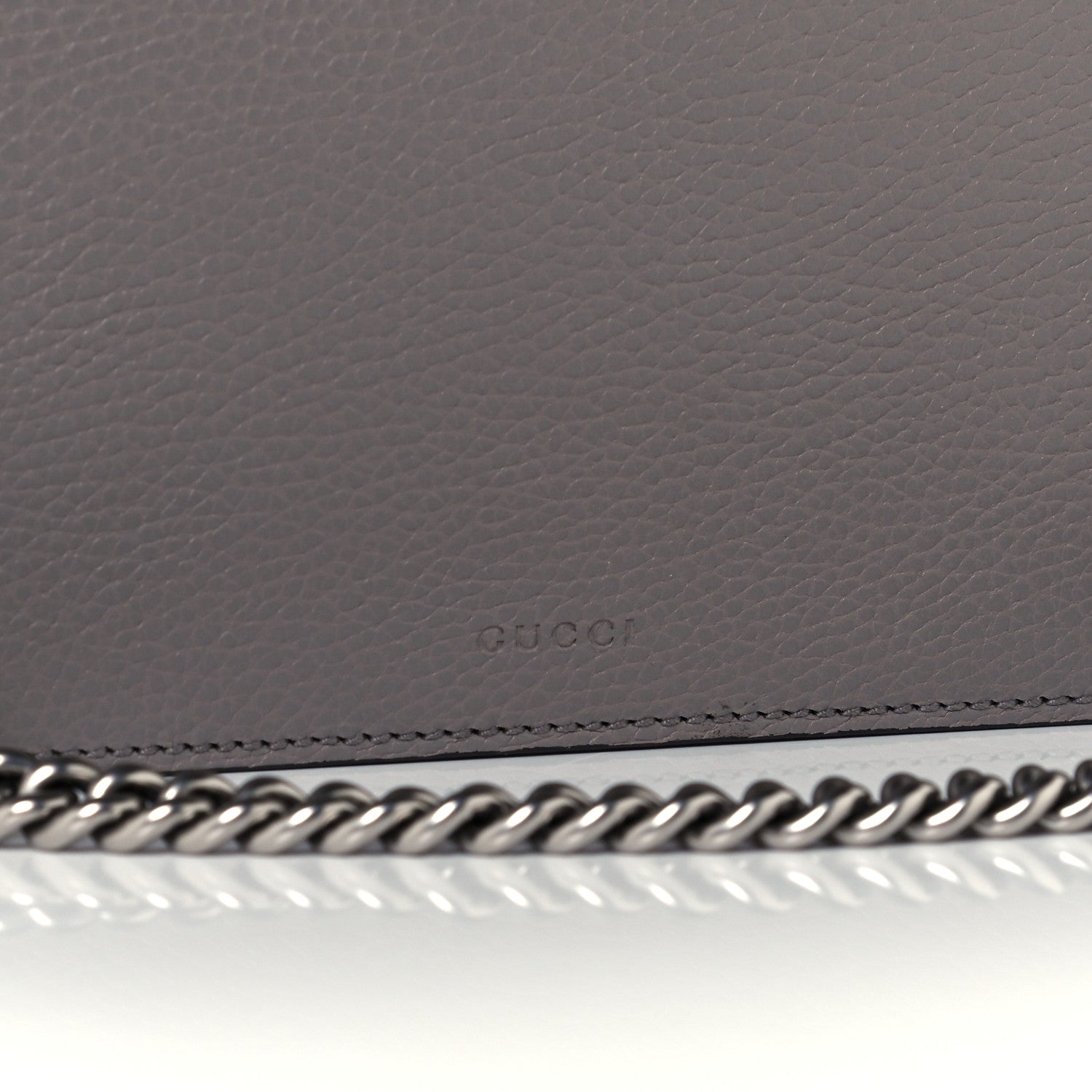 Gucci Dollar Calfskin Crystal Medium Dionysus Shoulder Bag Dusty Grey Black Diamond 9 of 12