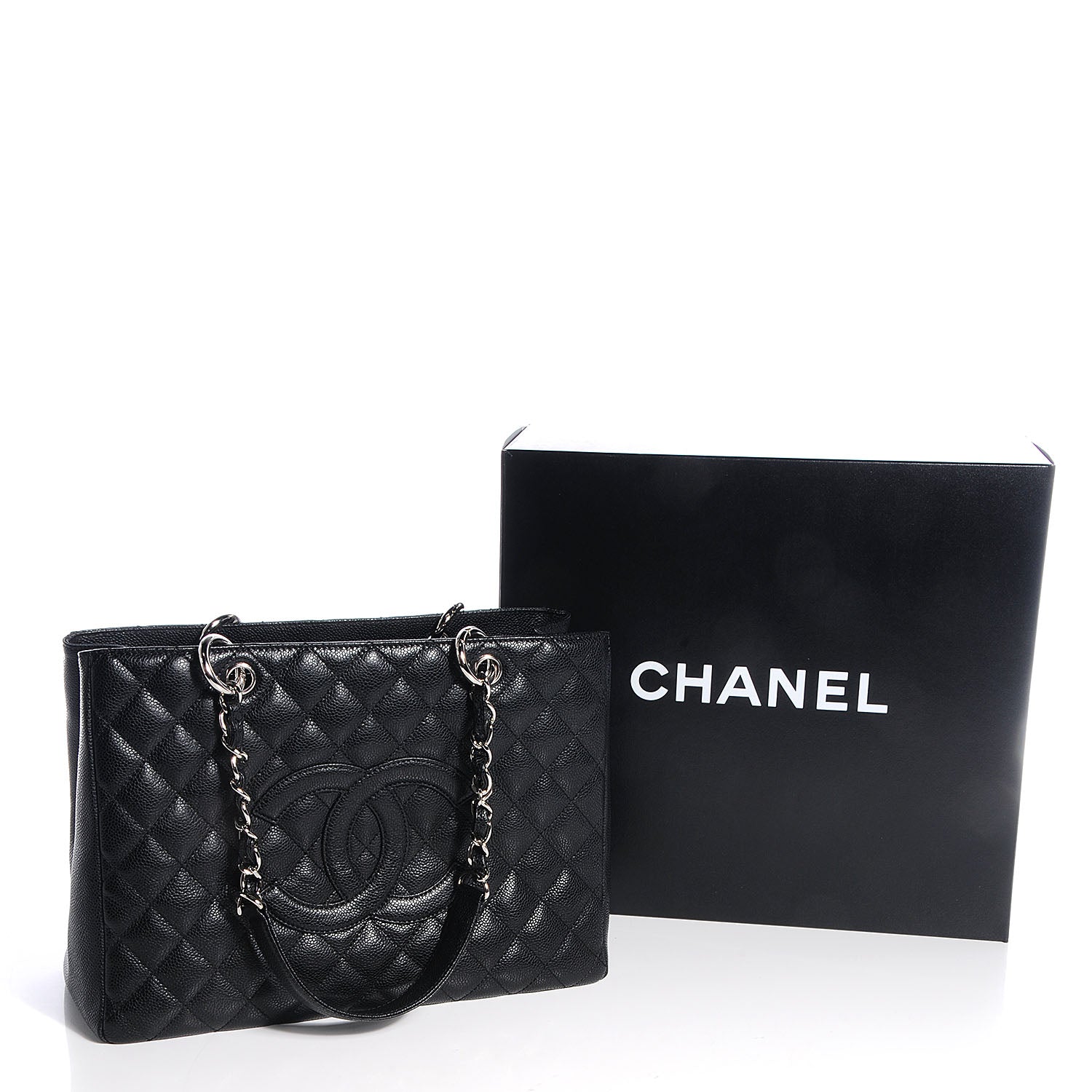 Chanel Caviar Grand Shopping Tote GST Black 5 of 8