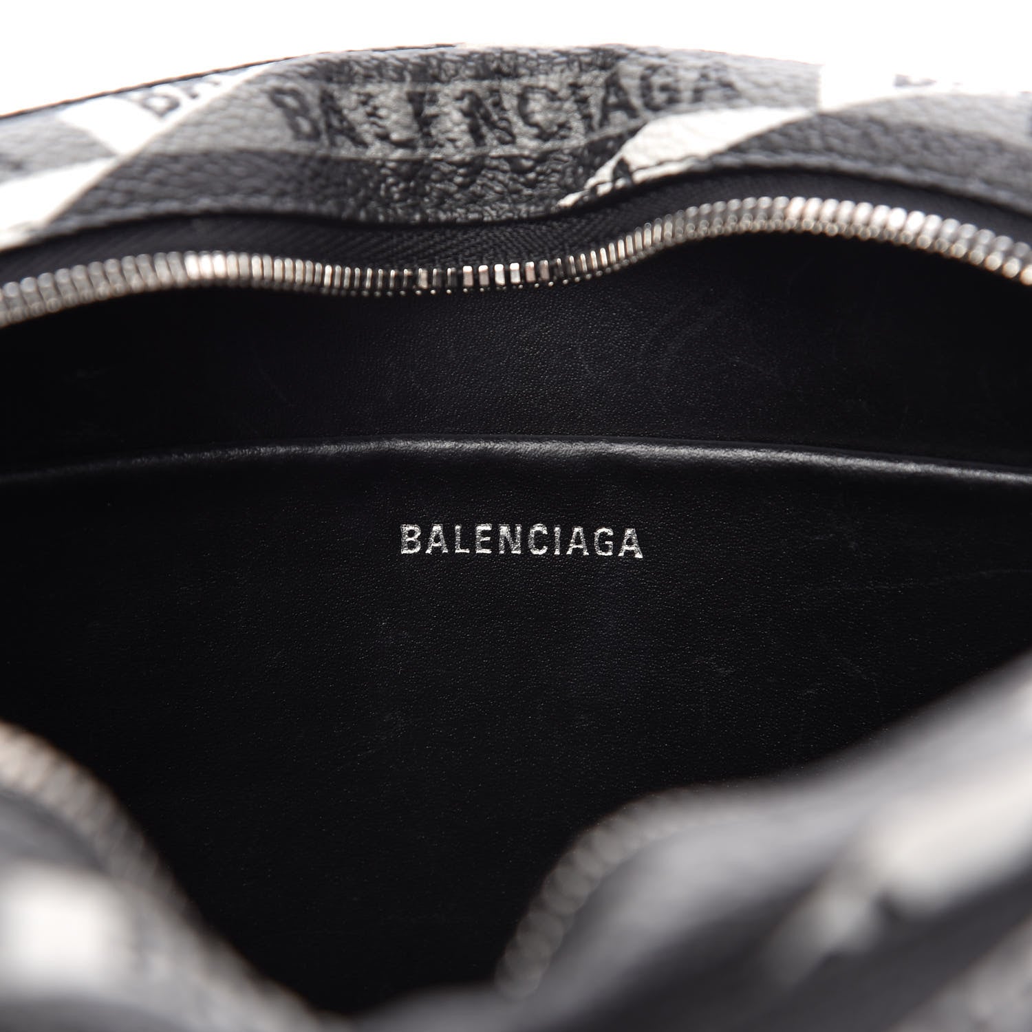 Balenciaga Coated Canvas Losange Monogram S Camera Bag Black Grey 8 of 10