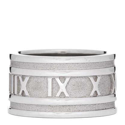 Tiffany Sterling Silver 12mm Atlas Band Ring 55 7.25 1 of 4