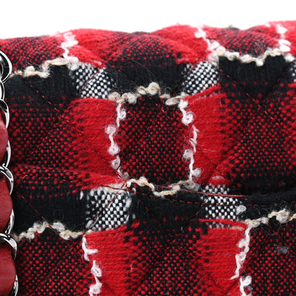 Chanel Wool Quilted Medium Double Flap Red 9 of 9