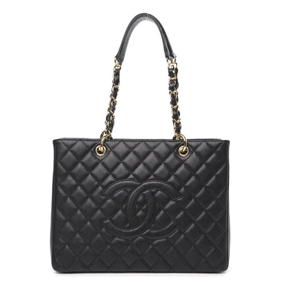 Chanel Caviar Quilted Grand Shopping Tote GST Black 1 of 11