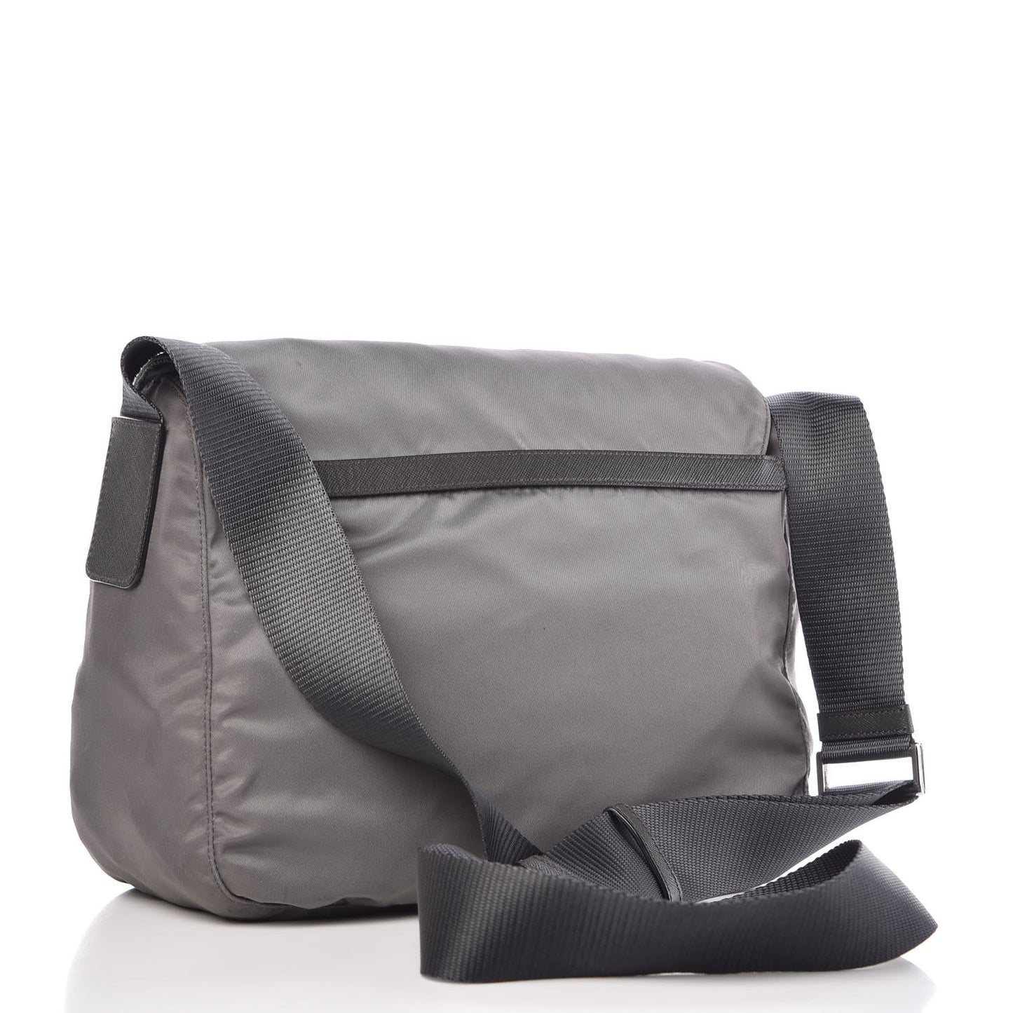 Tessuto Nylon Vela Messenger Bag Grey