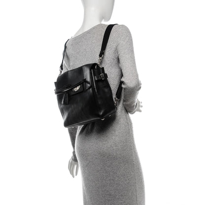 Mulberry Natural Leather Cara Delevingne Convertible Satchel Black 2 of 10