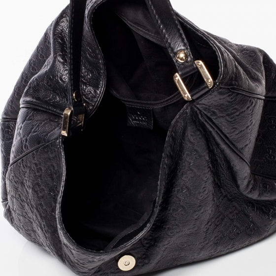 Guccissima New Ladies Web Hobo Black
