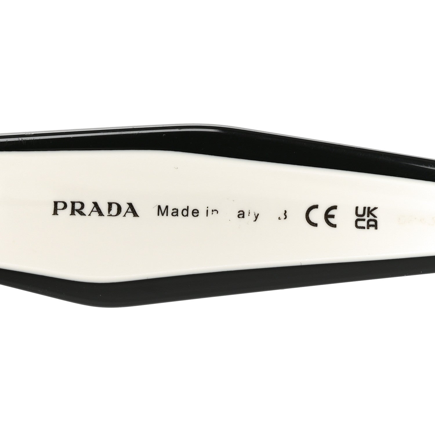 Prada Acetate Square Sunglasses SPR 16Y White Dark Grey 5 of 7