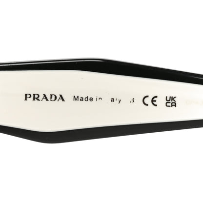 Prada Acetate Square Sunglasses SPR 16Y White Dark Grey 5 of 7