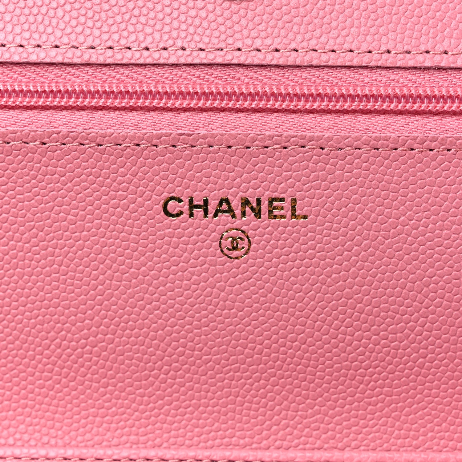 Chanel Caviar Quilted Wallet On Chain WOC Dark Pink 6 of 11
