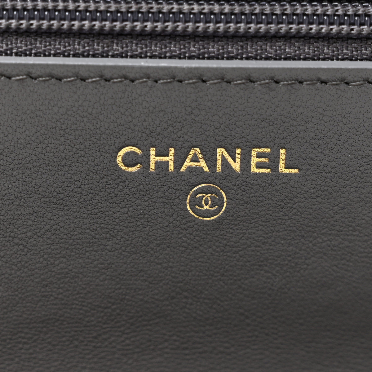 Chanel Lambskin Quilted Chanel 19 Wallet On Chain WOC Grey 6 of 12