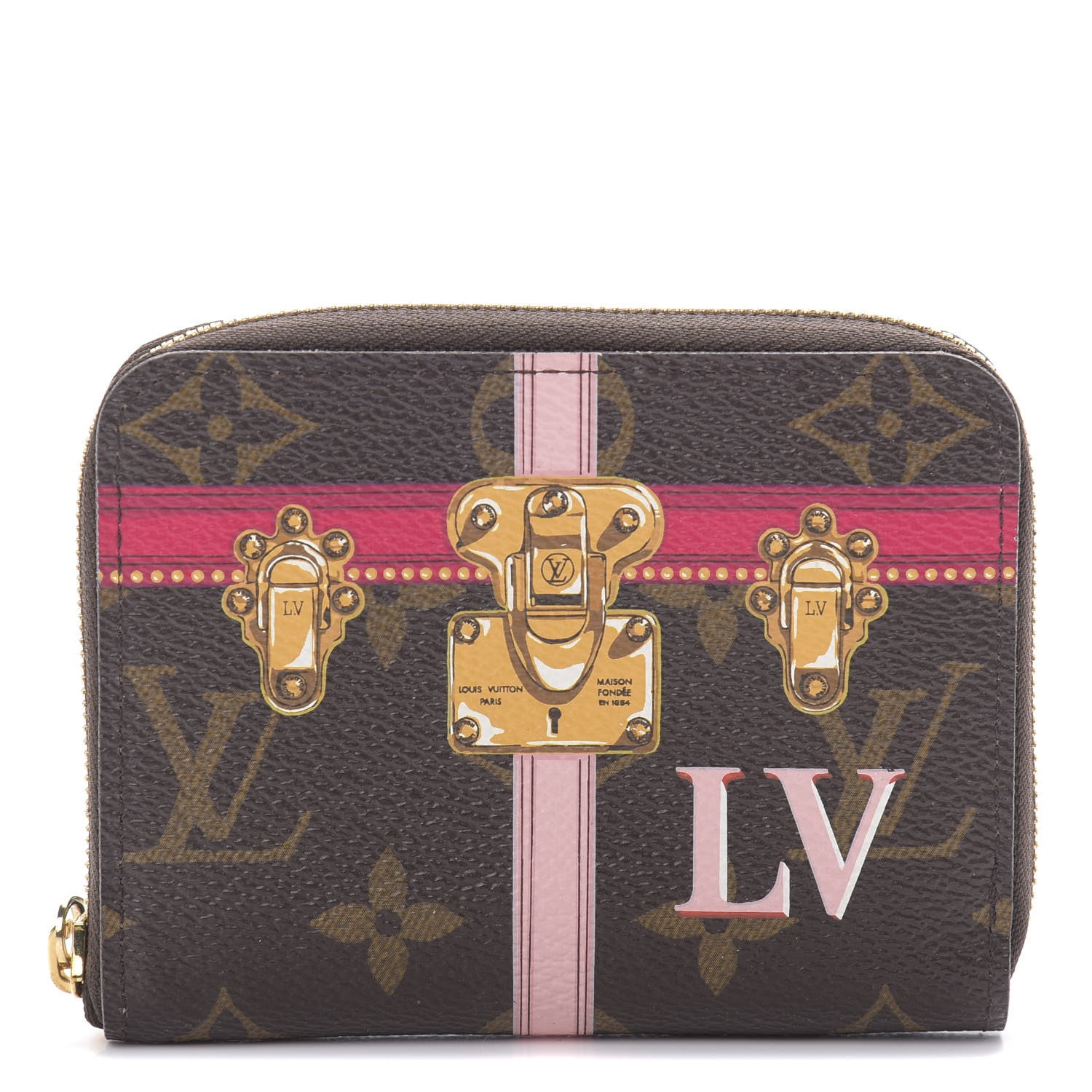 Louis Vuitton Monogram Summer Trunks Zippy Coin Purse 1 of 7