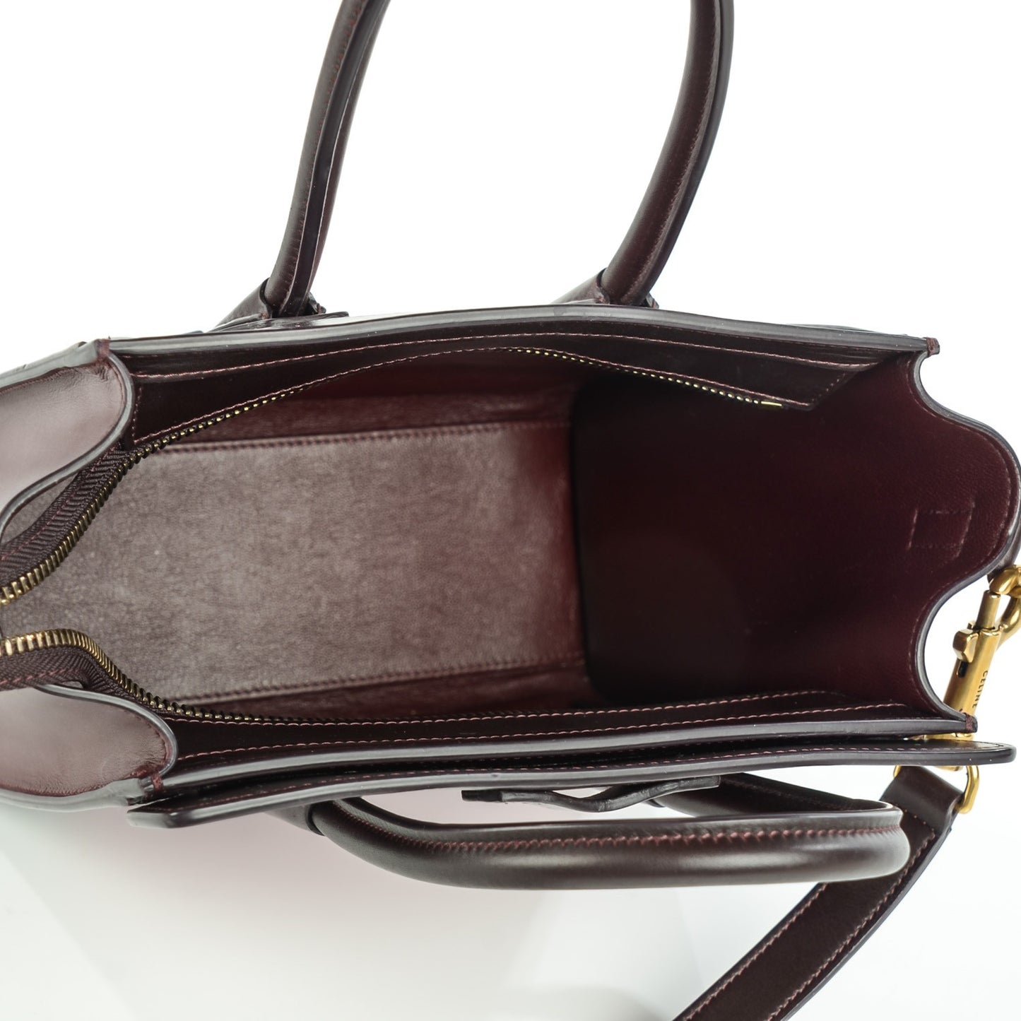Satin Calfskin Nano Tri-Color Luggage Orchid
