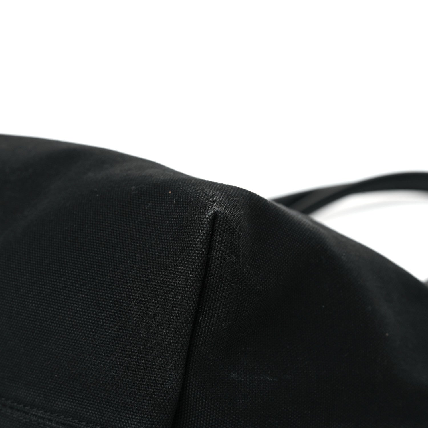Balenciaga Cotton Canvas Calfskin Cities Paris Jumbo Small Tote Bag Black White 8 of 8