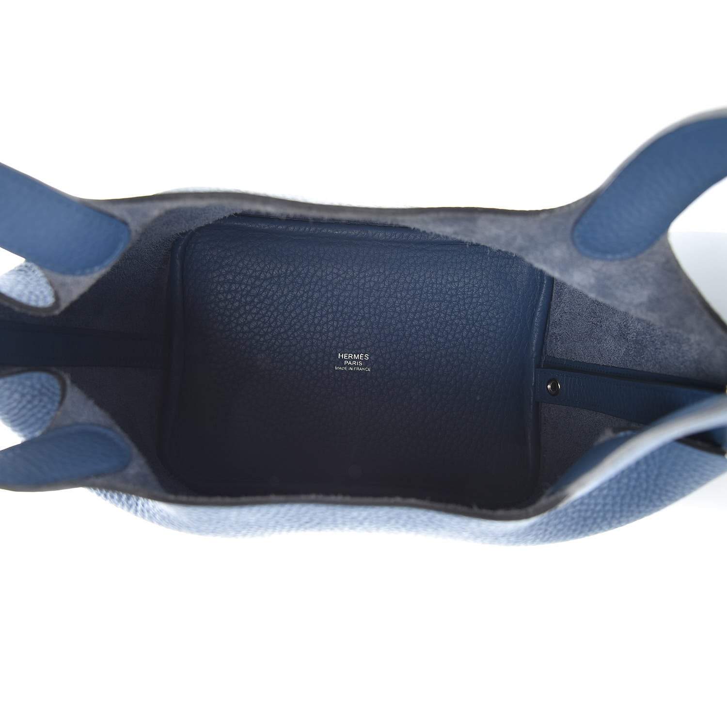 Hermes Taurillon Clemence Picotin Lock 18 PM Bleu Agate 4 of 9