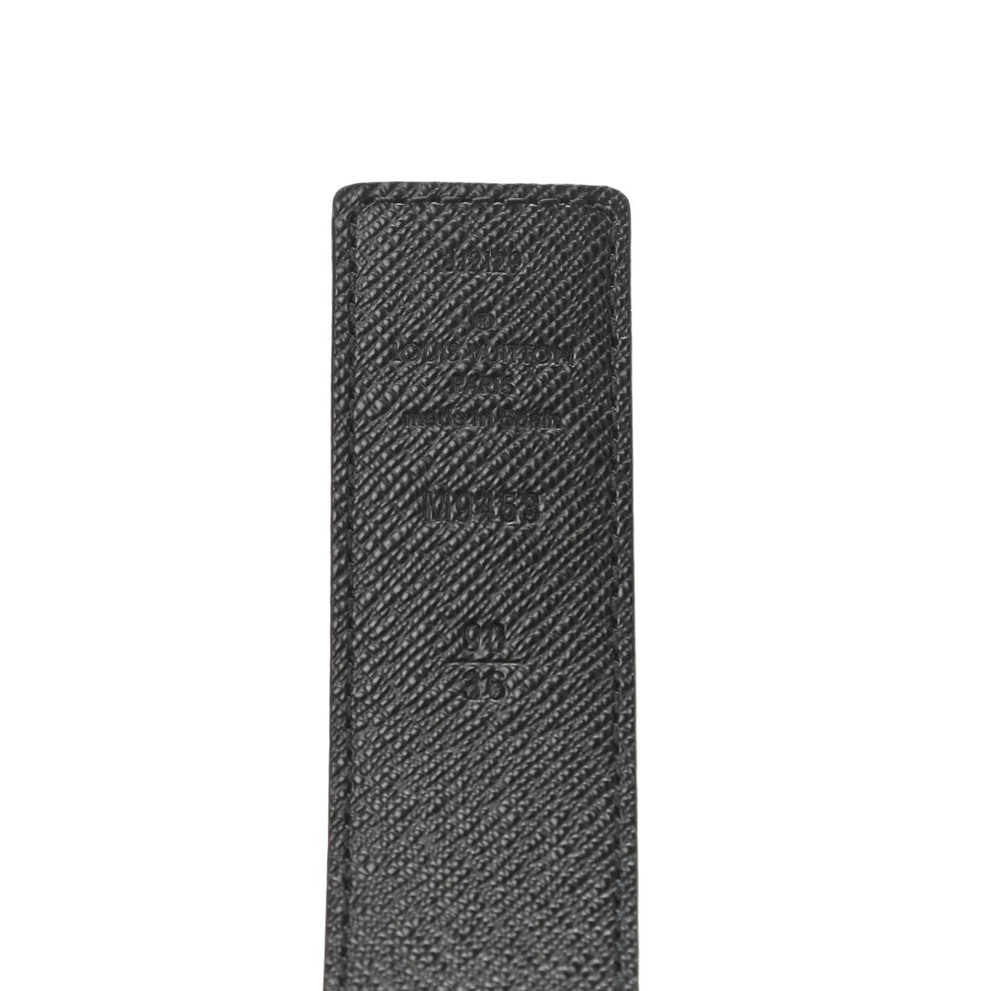 Calfskin Monogram 30mm LV Initiales Reversible Belt 90 36 Black