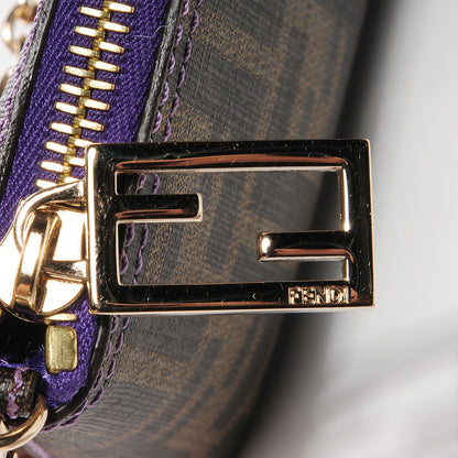 Fendi Zucca Spalmati Pochette Tobacco Viola 2 of 10