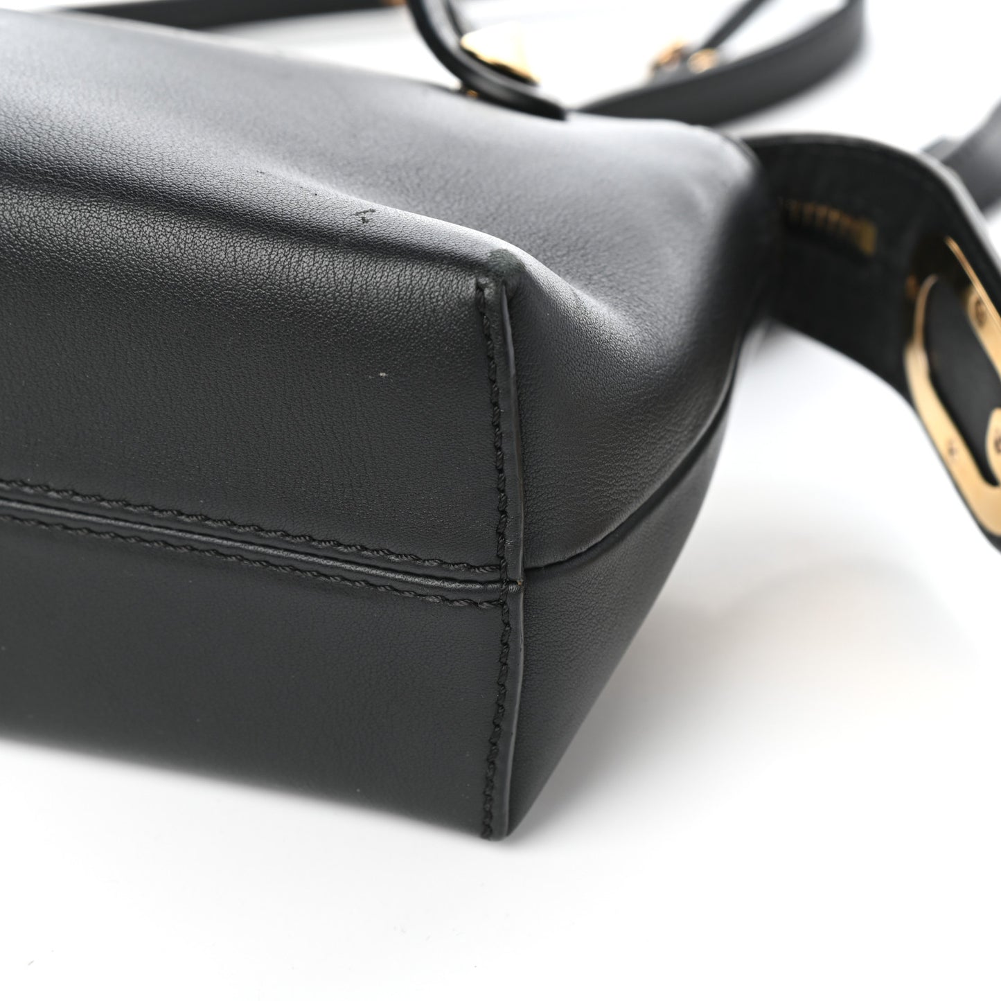 Vitello Dolce Chain Tail Gold Edition Mini By The Way Boston Bag Black Vintage Gold