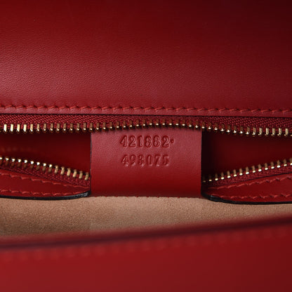 Gucci Calfskin Small Sylvie Shoulder Bag Hibiscus Red 8 of 10