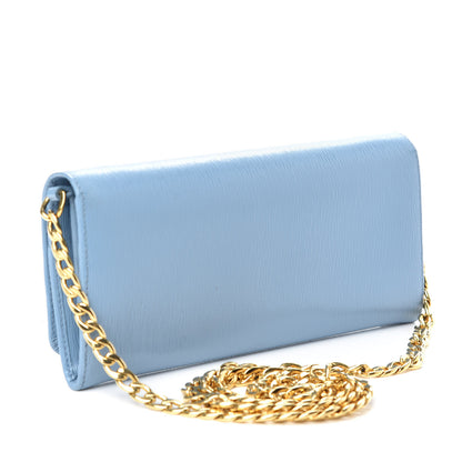 Prada Vitello Move Chain Wallet Astrale 3 of 8