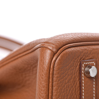 Hermes Taurillon Clemence Birkin 35 Gold 30 of 45