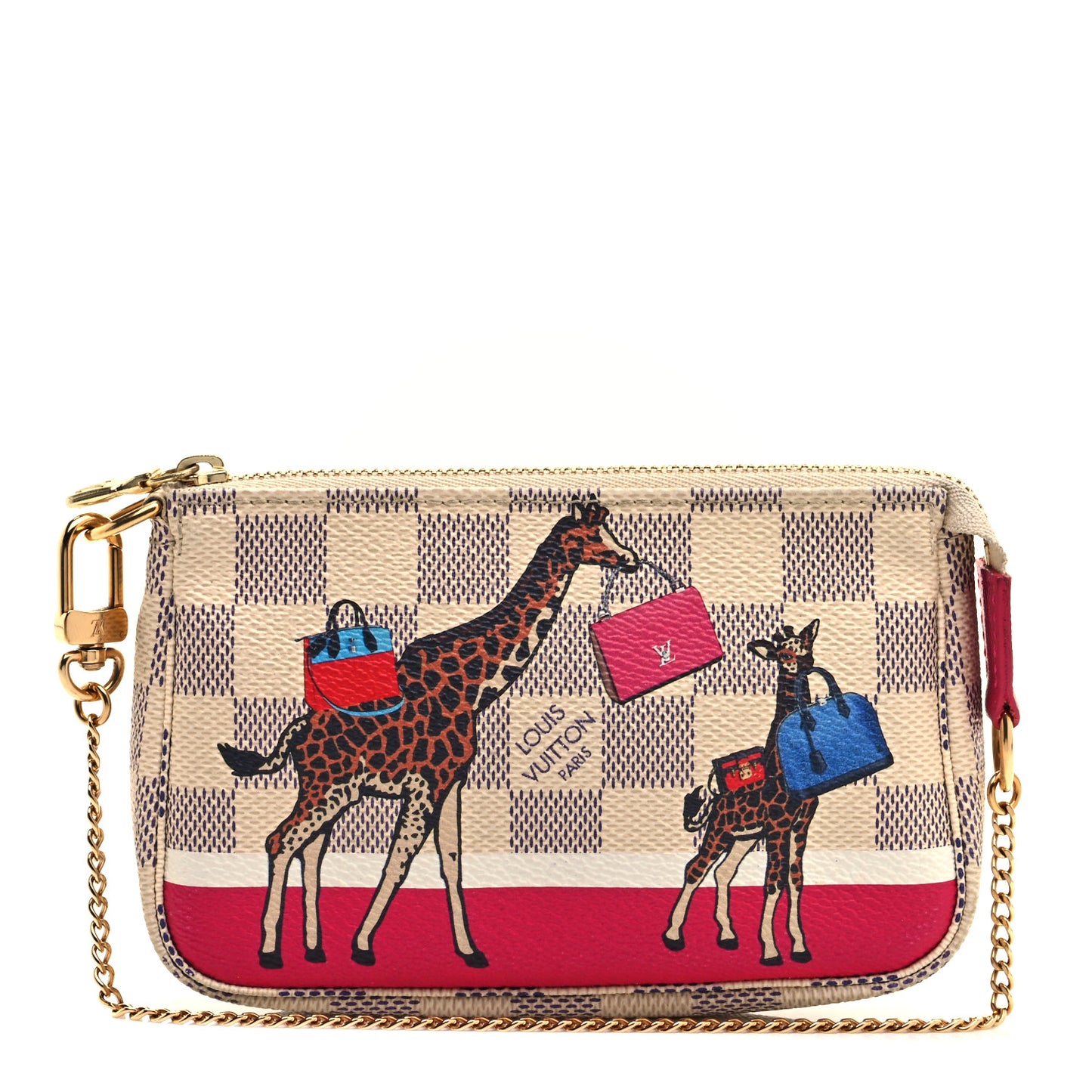 Damier Azur 2017 Christmas Animation Mini Pochette Accessories